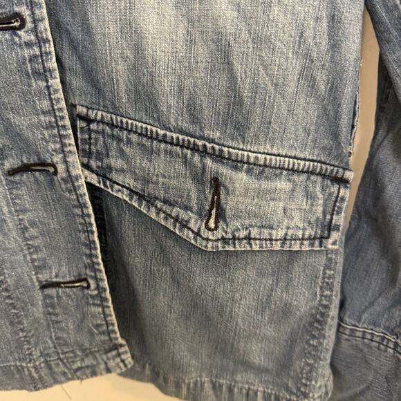 Lucky Brand Outdoor And Utility Women’s Denim Coat Size S No.‎ 80318 Lightweight - Picture 5 of 11